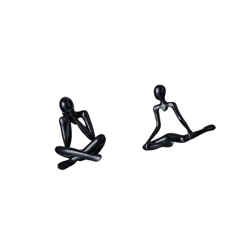 Baoblaze Abstract Thinker Figure Sculpture Creative Decorative Figurine Modern Collectible Statue Unique Ornament for Living Room Bedroom Entrance Bookshelf Ho