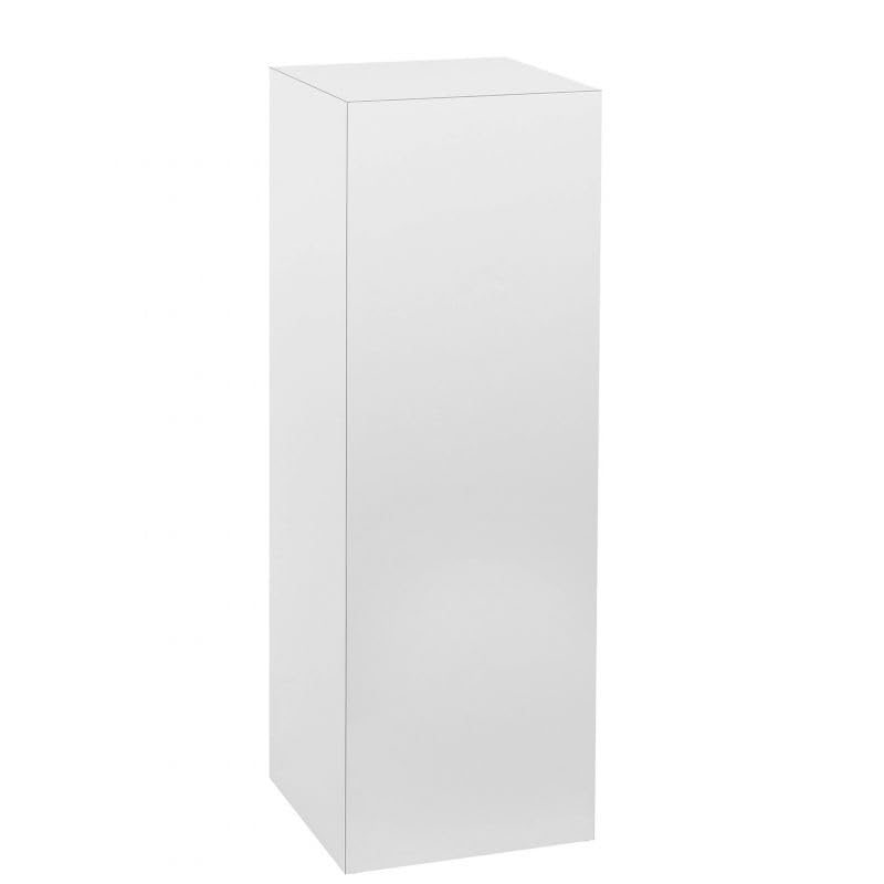 shopPOPdisplays White Laminate Display Pedestal - Fully Assembled - Museum-Quality for Sculptures, Retail Displays, Trophies with Matte Finish - 200 lb. Capacity (15" W x 15" L x 30" H) - size: 15" W x 15" L x 30" H