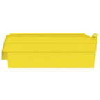 Akro-Mils 30120 Plastic Shelf Bins, Heavy Duty Storage Bins for Garage, Closet, and Drawer Organization, 12" x 4" x 4", Yellow, 24-Pack - color: Yellow