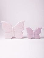 Butterfly Decor Statue Animal Figurine Gift Modern Art Sculpture for Living Room Bedroom Home Ceramic Cream 6.7 Inch