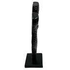 Pemberly Row Handmade Aluminum Abstract Sculpture, 14 in Tall, Black Finish, Decorative Modern Artwork for Living Room, Bedroom, Kitchen, Home Décor
