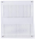 Displays2go Acrylic Literature Holder Wall Mount, 4/8.5" w, 4-8 Pockets - Clear (2RP4CLR) - color: Clear, size: 4 Pockets