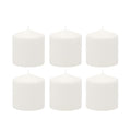 Stonebriar Unscented White Tall Pillar Candles, 18 Hour Burning Candle Pillars, Perfect for Decor, Weddings, Emergencies 3" X 3", 6 count - size: 3" x 3", style: Pack of 6