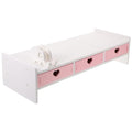 Multi-Purpose Computer Monitor Stand Riser 19.29X7.48X3.93In Elevated Rack Desk Organizer for Space Saving and Desktop Screen Comfort