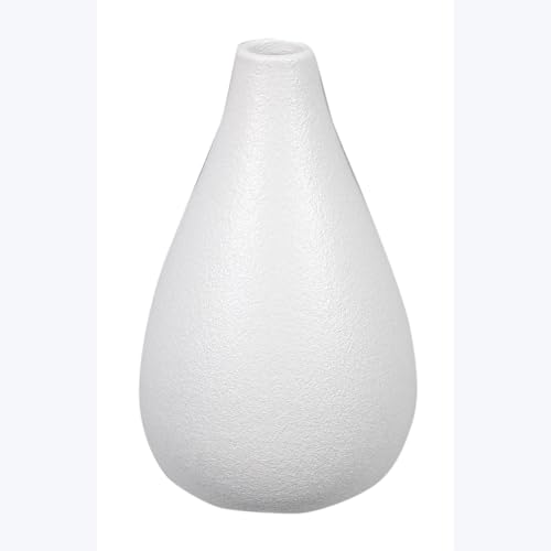 Young's Inc Stoneware White Vase - color: Stoneware White Vase