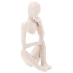 Abstract Thinker Statue Decorative Figure Modern Resin Sculpture Decor for Home Office and Aquarium Aesthetic Abstract Figurine Ornament
