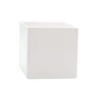 Royal Imports Flower Acrylic Vases Cubes - Decorative Centerpiece for Home or Wedding - Non Breakable Plastic, 4" - White - size: 4"x4"