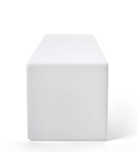 Displays2go LED Light Up Bench with Color Changing Lights, Rechargeable Battery - Light Up Plastic Bench for Events, Bars, Clubs, Outdoor Restaurants (FDLED47BST)
