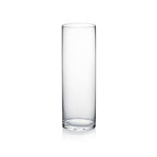 WGVI Quality Thick Weighted Clear Cylinder Glass Vases, 4" W x 12" H, Flower Arrangement Floating Candle Holders Wedding Centerpieces Terrarium Planter Floral Countertop Storage Container, 1 Piece - size: 4"x12"H
