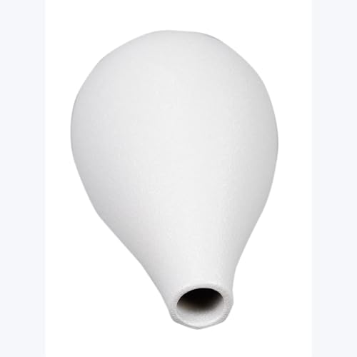 Young's Inc Stoneware White Vase - color: Stoneware White Vase