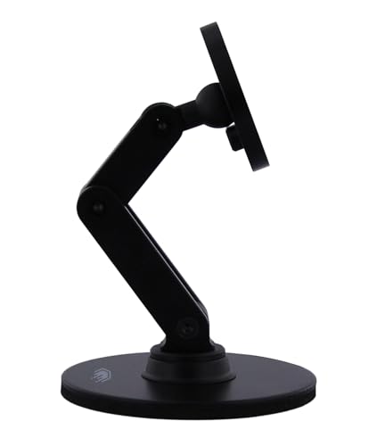 ClikDock Cell Phone Magnetic Wireless Charger Stand, 360° Spin, Aluminum Construction, Compatible with MagSafe Phones for iPhone & Andriod (Black) - color: Black