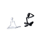 Baoblaze Creative Abstract Thinker Sculpture Decorative Figurine Unique Modern Ornament for Entrance Bedroom Shelf Desk Housewarming Birthday Gift Collection