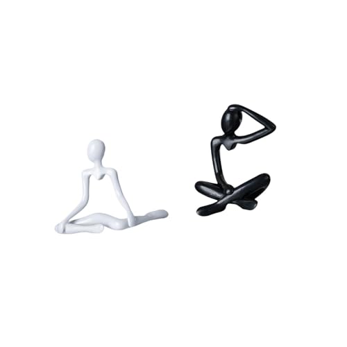 Baoblaze Creative Abstract Thinker Sculpture Decorative Figurine Unique Modern Ornament for Entrance Bedroom Shelf Desk Housewarming Birthday Gift Collection