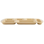 G.E.T. 6 Compartment School Cafeteria Tray, Right Handed, 10" x 15", Tan (4 Pack) - color: Tan, size: 10" x 15", style: 4 Pack Right Handed Trays
