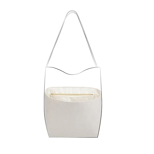 DGAZ Lightweight Purse Organizer Insert for The Row Ns Parker Tote S/M/L, Silk DupontPaper Inner Bag for Luxury Bag (Large, Craie) - color: Craie, size: Large