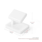 Oirlv Acrylic Jewelry Display Single Watch Stand for Men Acrylic Bracelet Watch Holder for Women (White) - color: Porcelain white YJ12602