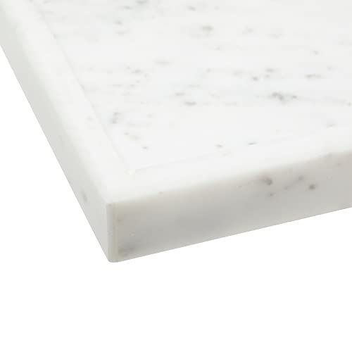 Juvale Large Marble Vanity Tray - Jewelry & Cosmetic Organizer with Drawer Organizer - Bathroom Display with Soap Tray - Home Accent Piece with Marble Decor - 11.7 x 7.7 x 1.1 in White (Pack of 2) - size: 11.7" x 7.7" x 1.1" (Pack of 2)