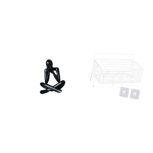 Baoblaze Modern Abstract Figure Sculpture Collectible Ornament Decorative Statue for Living Room Bookshelf Desktop Home Decor