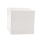 Royal Imports Flower Acrylic Vases Cubes - Decorative Centerpiece for Home or Wedding - Non Breakable Plastic, 5" - White - size: 5"x5"