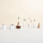 GemeShou walnut ring cone stand for jewelry, Stable ring holder for men, wooden ring displays for selling, small jewelry ring holder for nightstand【Ring holder-Cone 1】 - style: One Cone