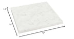 Santa Barbara Design Studio Marble Footed Serving Board Long-Lasting Durable Stone Tray, 12" Square, White