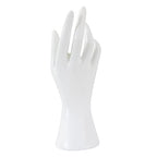 Framendino, Female Mannequin Hand Jewelry Display Holder Stand for Bracelet Necklace Ring Plastic (White, 1 Pack) - color: White, size: 1 Pack