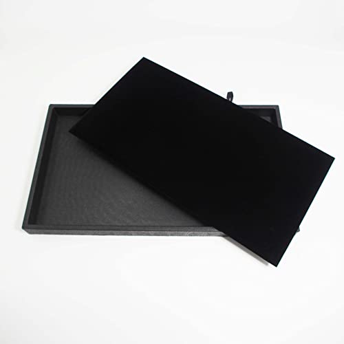 888 Display USA Black Velour Jewelry Pads 5 Pack - Organizer for Jewelry Trays - color: Black