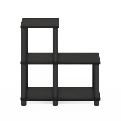 Furinno Turn-N-Tube Accent Decorative Shelf, Espresso/Black - color: Espresso/Black
