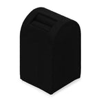 Microfiber Jewelry Ring Display Stand Rings Display Organizer Stand (Black, High) - size: 1.57" x 1.57" x 2.68"