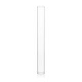 WGVI Hurricane Candle Holder Sleeve, Wide 3", Height 30", Clear Glass Cylinder Candleholder, Chimney Tube, Open Ended Candle Shade, 1 Piece - size: 3"x30"H