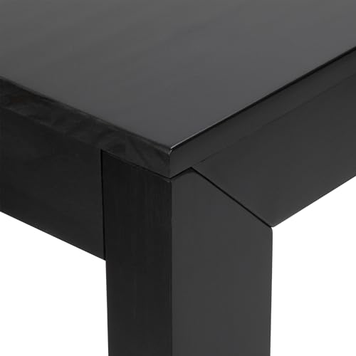 Plank+Beam Modern Solid Wood Console Table, 56 Inch, Sofa Table, Narrow Entryway Table for Hallway, Behind the Couch, Living Room, Foyer, Easy Assembly, Black - color: Black, size: 56 Inch