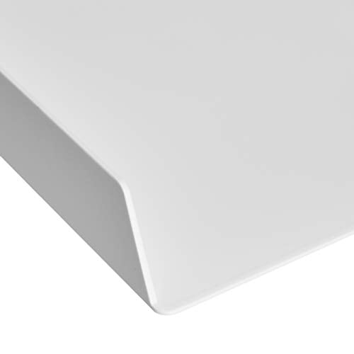Amazon Basics Rectangular Plastic Desk Organizer, Letter Size Tray for Documents, 13 x 9.7 x 2.2 inches, White, 2-Pack - color: White, size: 2 Pack