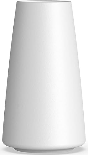 12 Inch Tall Premium Quality Ceramic Vase | Flower Vase for Home Decor | Farmhouse Decor, Desk Decor, Modern Decor, Aesthetic Room Decor, White Vase for Bohemian Decor, Pampas Vase, White - color: White, size: Extra Large (12 inches)