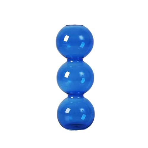 Creative Table Decoration Modern Glass Vase, Simple Hydroponic Flower Pot Living Room Glass Vase(Transparent)