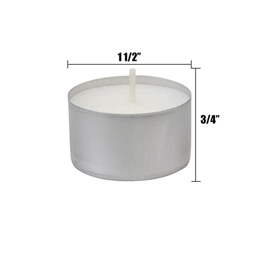 Stonebriar Unscented Long Burning White Tealight Candles, Bulk Pack, 6-7 Hour Burn Time, Smokeless Tealights for Parties, Weddings, Home, 50 Count - size: 1 Pack 50