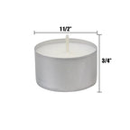Stonebriar Unscented Long Burning White Tealight Candles, Bulk Pack, 6-7 Hour Burn Time, Smokeless Tealights for Parties, Weddings, Home, 100 Count - size: 100 Pack