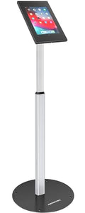AboveTEK Anti Theft iPad Floor Stand, Robust Security Kiosk POS Tablet Stand, Height Adjustable Secure Holder Enclosure w/Lock and Key Mechanism for iPads/iPad Air/iPads Pro, Ideal for Retail Business - size: 9.7"/10.2"/10.5" iPad