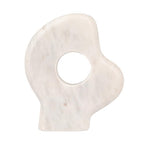 Decorative Abstract Marble Sculptures, Set of 2 Styles, White