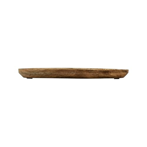 Boho Oval Wood Tray, Natural