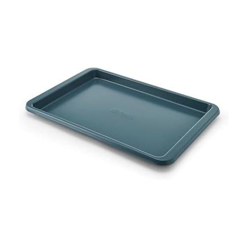 KitchenAid Nonstick Swiss Engineered Aluminized Steel Baking Sheet, Dishwasher Safe, Agave, 9x13 Inch - color: Agave, size: 9 x 13 Inch