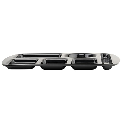 GET Modern Plastic Black 10 Inch x 15 Inch Cafeteria Tray Caddy (4 Pack) - color: Black, size: 10" x 15", style: 4 Pack Left Handed Trays