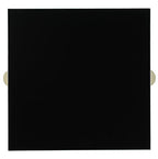 HofferRuffer Extra Large Square Serving Tray, Elegant Faux Leather Ottoman Tray with Gold Hardware Handles, Serve Tea, Coffee or Breakfast in Bed, 23.6 x 23.6 inches, White Large Square - color: White, size: 23.6" x 23.6" x 2"