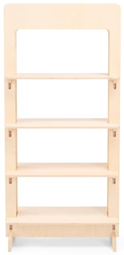 27 x 57.5 Shelving Display, Floor Standing, Collapsible, Eco-Friendly - Natural