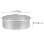 DOITOOL 100 Pcs Aluminum Tea Lights Cups, Round Empty Case Candle Wax Containers Candleholder, Metal Tea Light Tins with 100 Pcs Candle Wicks for Christmas Wedding Holiday Table Decoration