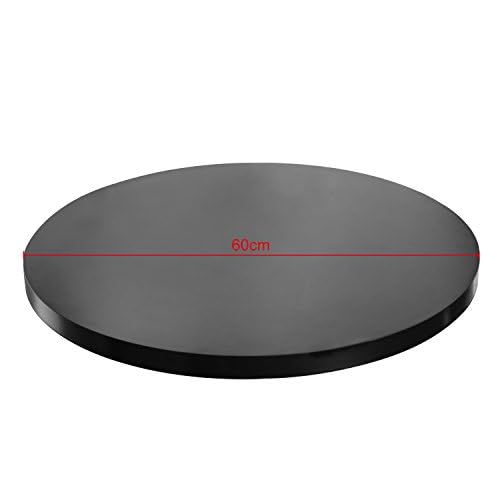 fotoconic Black Electric Motorized Rotating Turntable Display Stand, 24 Inch / 60cm Diameter, 180 Lb Centric Loading for Shop Display - size: Black 24", 180 Lb Max Loading