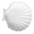 Shell-shaped Jewelry Tray White Trinket Dish Key Holder Aesthetic Jewelry Organizer for Vanity and Entryway Table