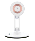 ClikDock Cell Phone Magnetic Wireless Charger Stand, 360° Spin, Aluminum Construction, Compatible with MagSafe Phones for iPhone & Andriod (White) - color: White
