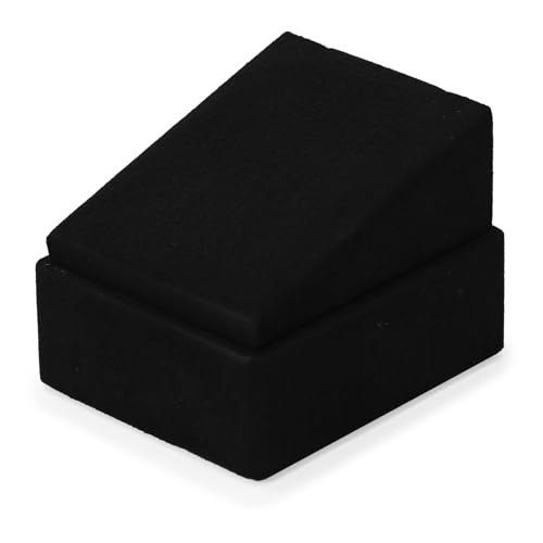 Microfiber Jewelry Pendant Display Stand Jewelry Necklace Organizer Display Stand (Black) - size: 2.36" x 2.83" x 2.17"