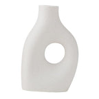 Abstract Vase Ceramic Geometric Flower Vase Modern Bunch Storage Desktop Plant Pot Holder Planter for Side Table Living Room, Style A