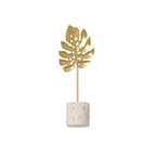 Metal Ginkgo Leaf Ornaments, Gold Ginkgo Leaves Sculpture Home Desktop Statues, Light Luxury Miniatures Crafts Leaves for Bedroom Living Room Decoration